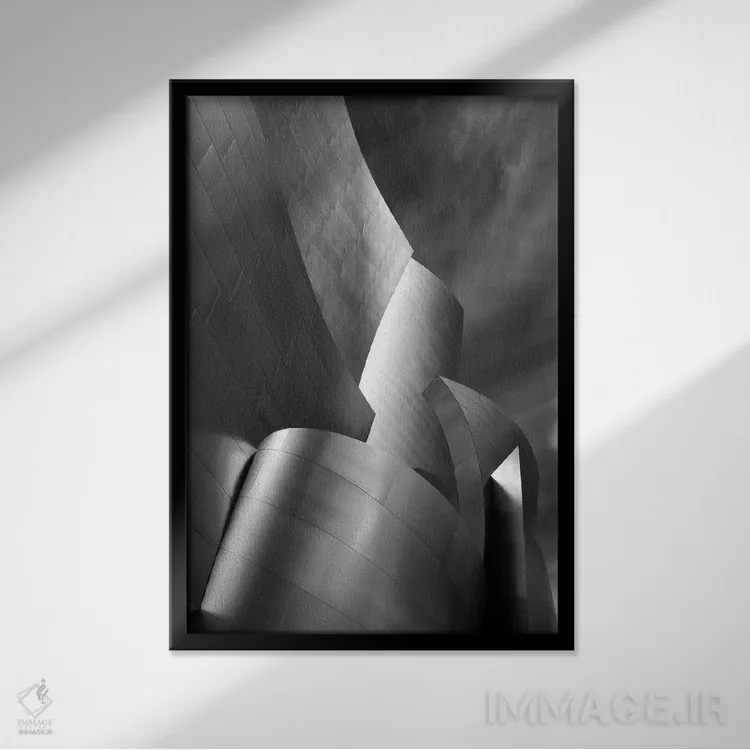 تابلو هنر معماری اثر هنرمند ناشناس - نمای قابدار مشکی