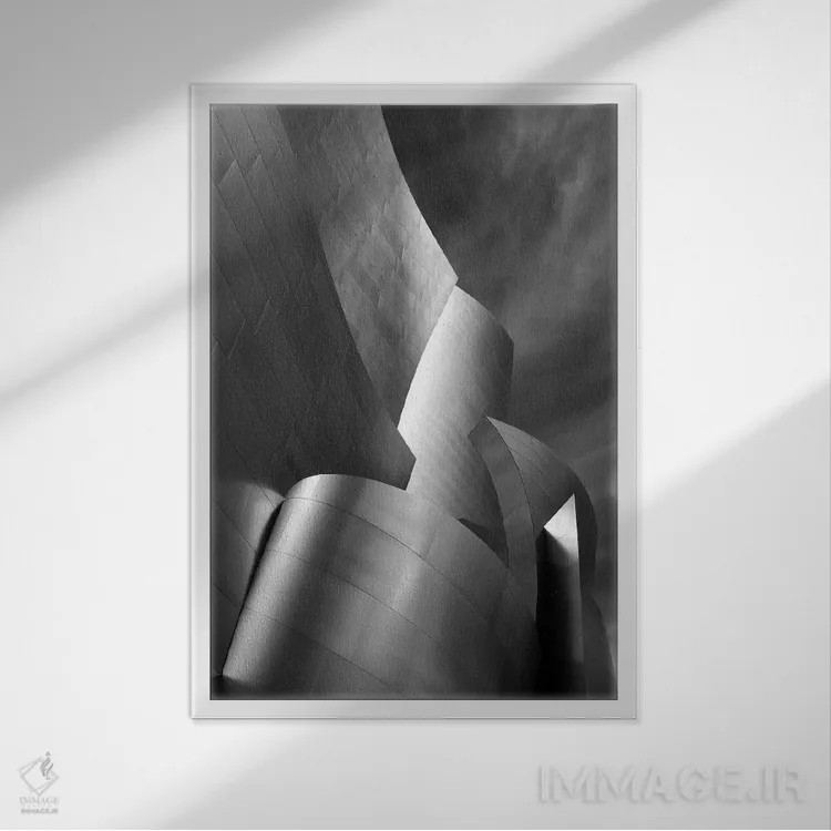 تابلو هنر معماری اثر هنرمند ناشناس - نمای قابدار سفید