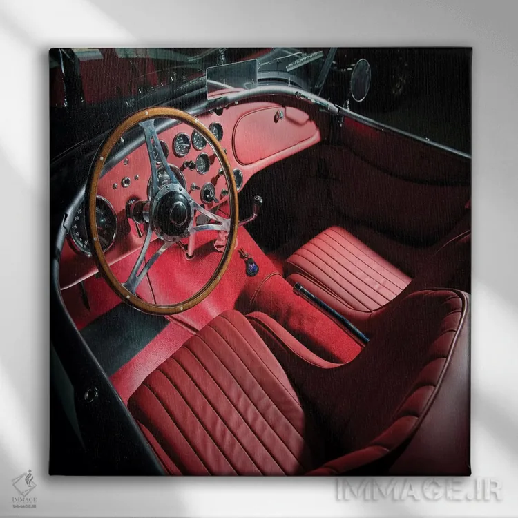 تابلو داخلی خودروی AC Ace اثر هنرمند ناشناس - نمای روبهرو روی دیوار
