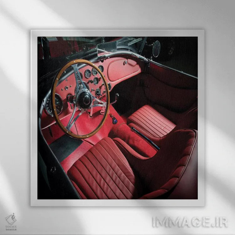 تابلو داخلی خودروی AC Ace اثر هنرمند ناشناس - نمای قابدار سفید