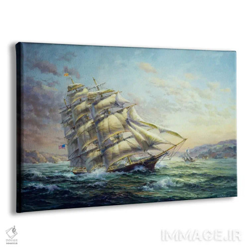 تابلو کشتی بادبانی کلیپر، سورپرایز اثر نیکی بومه - نمای پرسپکتیو محصول