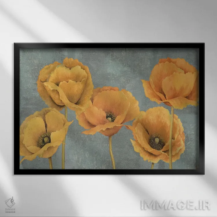 تابلو غروب آفتاب اثر دافنه بریسونِه - نمای قابدار مشکی