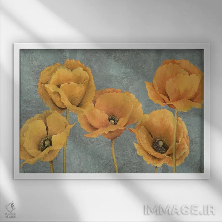 تابلو غروب آفتاب اثر دافنه بریسونِه - نمای قابدار سفید