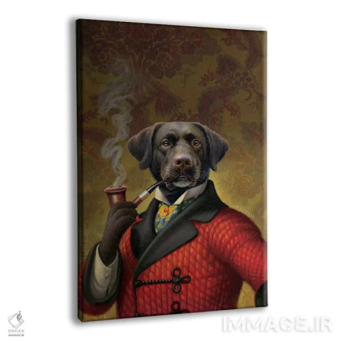 تابلو کلاه قرمز (سگ) اثر دن کریگ - نمای پرسپکتیو محصول