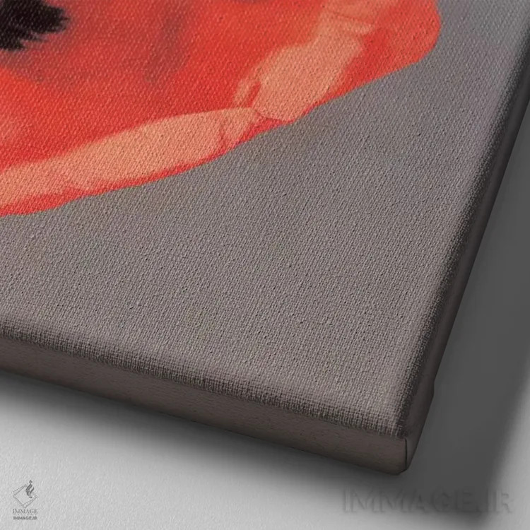 تابلو روسّا (نام خاص یا رنگ) اثر ارین کلارک - نمای نزدیک بافت بوم