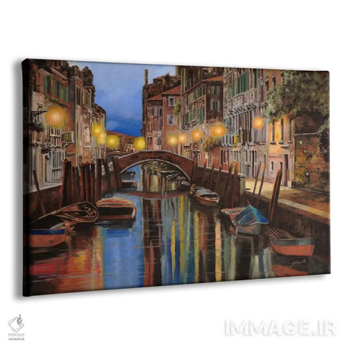 تابلو آلبا در ونیز (طلوع آفتاب در ونیز) اثر گویدو بورلی - نمای پرسپکتیو محصول