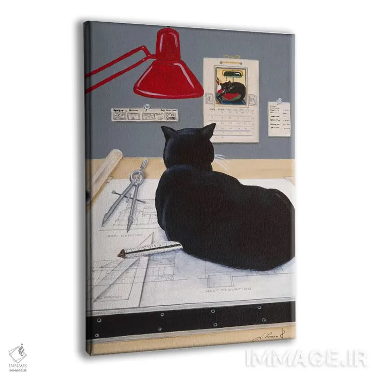 تابلو هارولد نگهدارنده کاغذ معماری اثر یان پانیکو - نمای پرسپکتیو محصول