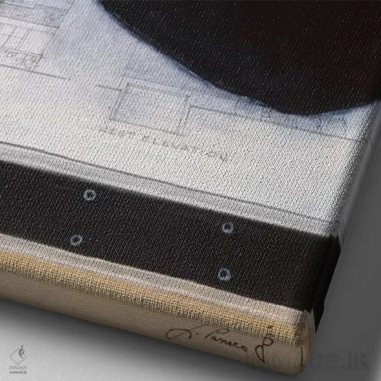 تابلو هارولد نگهدارنده کاغذ معماری اثر یان پانیکو - نمای نزدیک بافت بوم