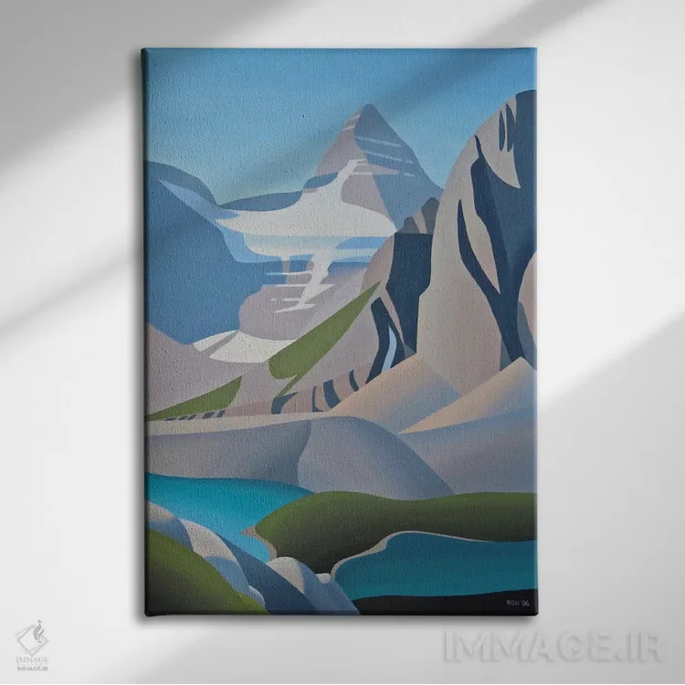 تابلو آسینیبون (نام محل یا گروه قومی) اثر ران پارکر - نمای روبهرو روی دیوار