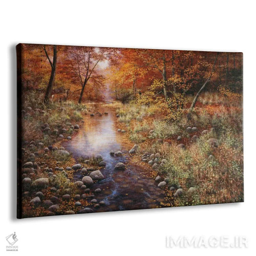 تابلو طلای پاییزی اثر بیل ماکینسون - نمای پرسپکتیو محصول