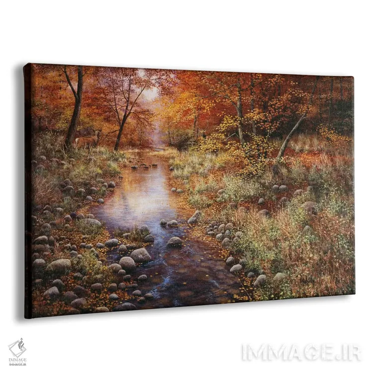 تابلو طلای پاییزی اثر بیل ماکینسون - نمای پرسپکتیو محصول