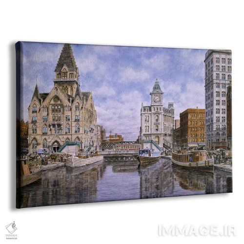 تابلو میدان دویت کلینتون، حدود ۱۹۰۷، سیراکیوس، نیویورک اثر استانتون منولاکاس - نمای پرسپکتیو محصول