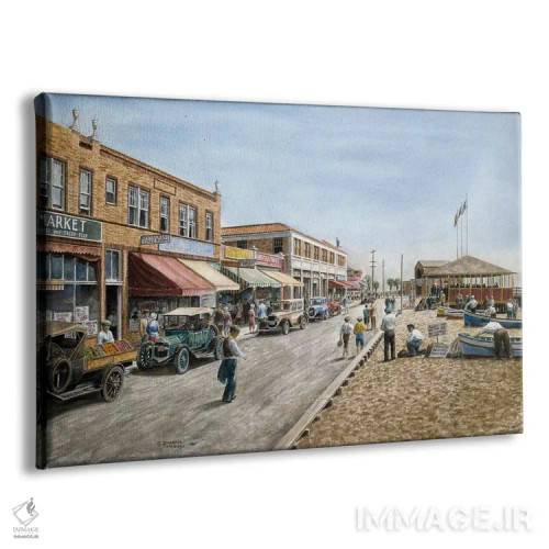 تابلو نیوپورت بیچ، کالیفرنیا (نام مکان) اثر استانتون منولاکاس - نمای پرسپکتیو محصول