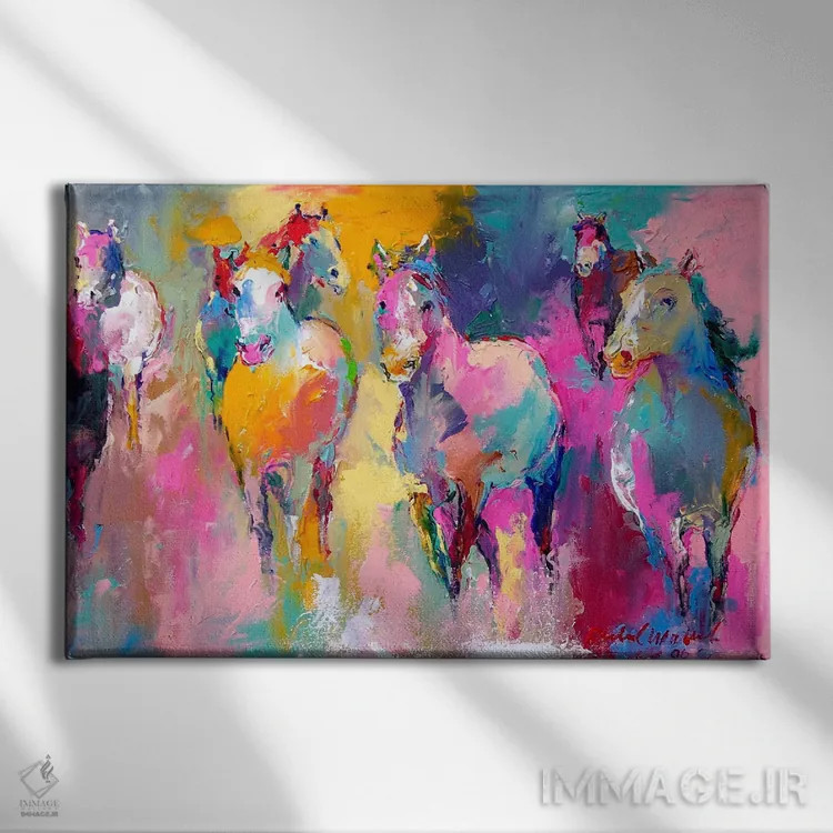 تابلو وحشی اثر ریچارد والیش - نمای روبهرو روی دیوار