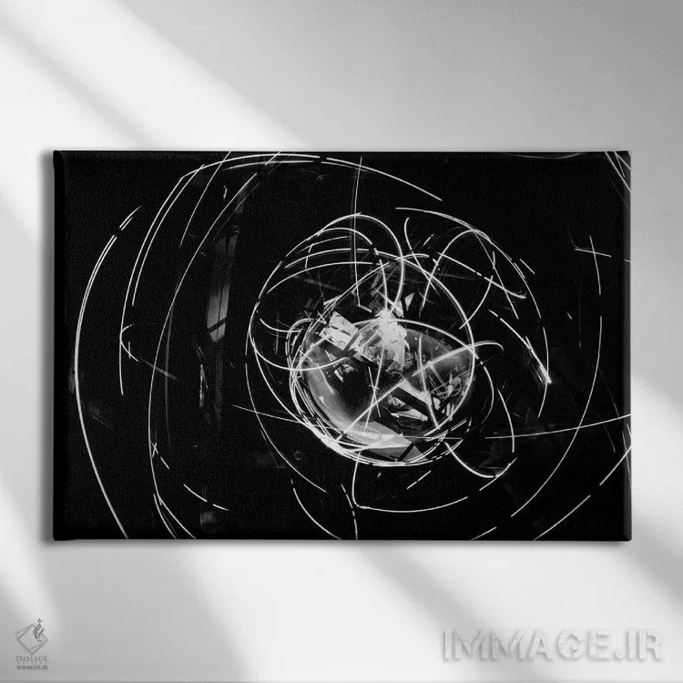 تابلو تأسیسات آزمایش اینرسی فضایی چندمحوره (MASTIF) اثر هنرمند ناشناس - نمای روبهرو روی دیوار