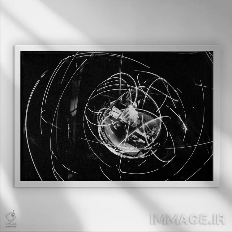 تابلو تأسیسات آزمایش اینرسی فضایی چندمحوره (MASTIF) اثر هنرمند ناشناس - نمای قابدار سفید