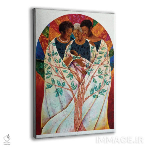 تابلو شجرهنامه خانواده (درخت خانواده) اثر کیت مالِت - نمای پرسپکتیو محصول