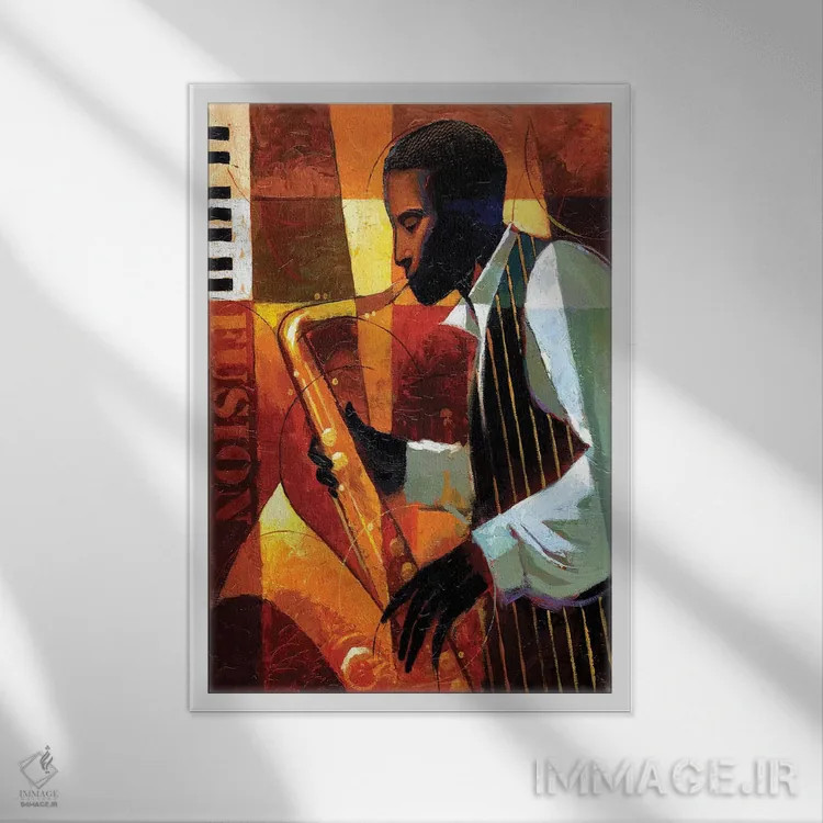 تابلو ادغام اثر کیت مالِت - نمای قابدار سفید