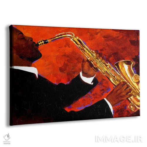 تابلو مرد در آتش اثر کیت مالِت - نمای پرسپکتیو محصول