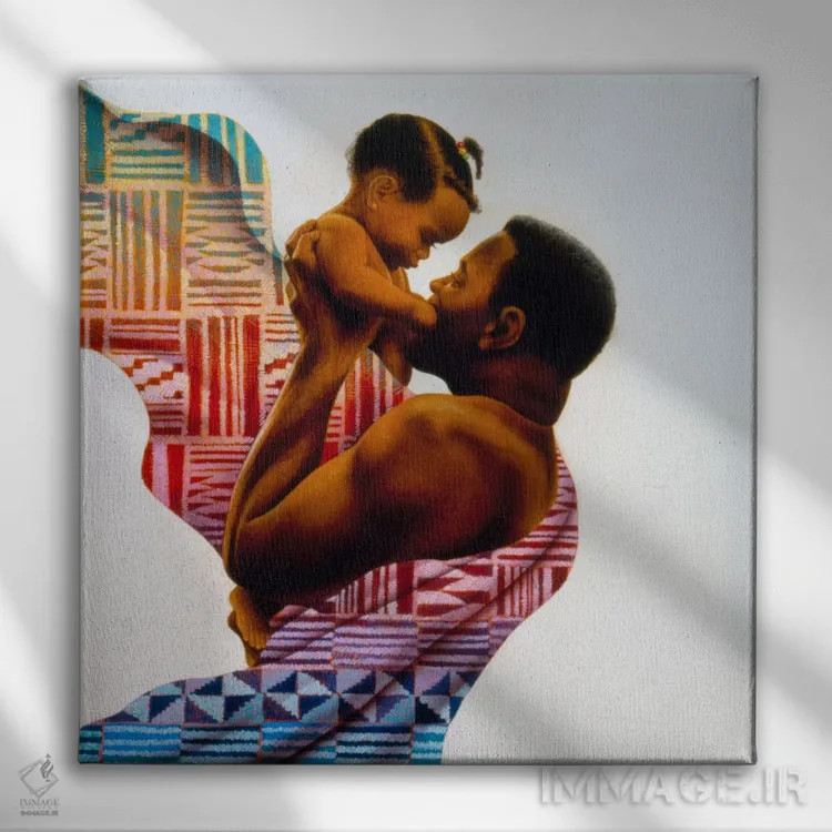 تابلو رابطههای ناگسستنی اثر کیت مالِت - نمای روبهرو روی دیوار