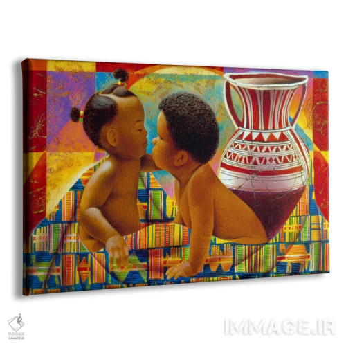 تابلو گنجینههای آفریقا اثر کیت مالِت - نمای پرسپکتیو محصول