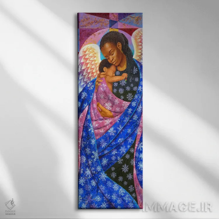 تابلو زمستان اثر کیت مالِت - نمای روبهرو روی دیوار