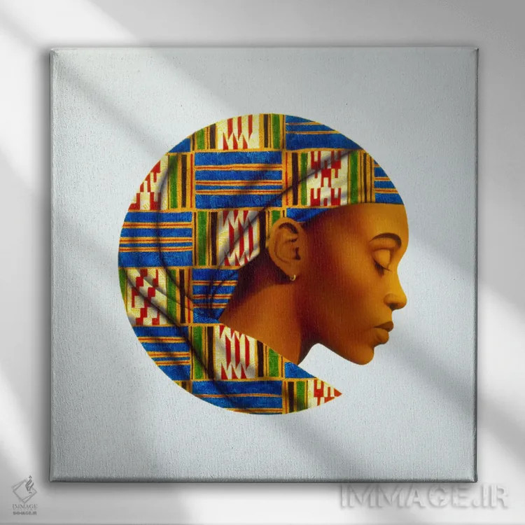 تابلو اوزوری (زیبایی، سواحیلی) اثر کیت مالِت - نمای روبهرو روی دیوار