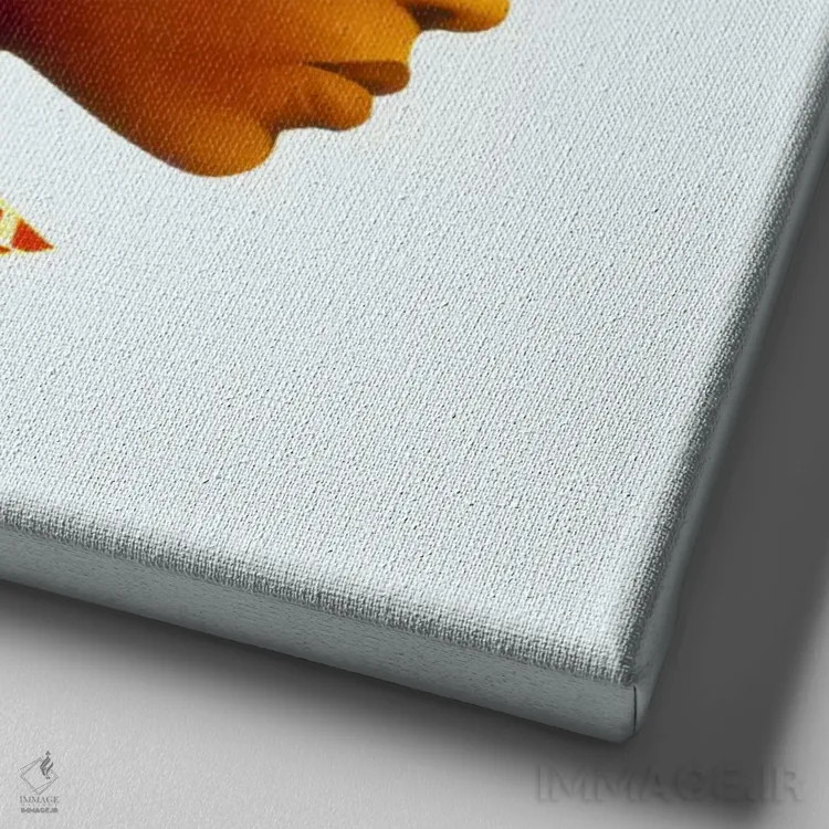 تابلو اوزوری (زیبایی، سواحیلی) اثر کیت مالِت - نمای نزدیک بافت بوم