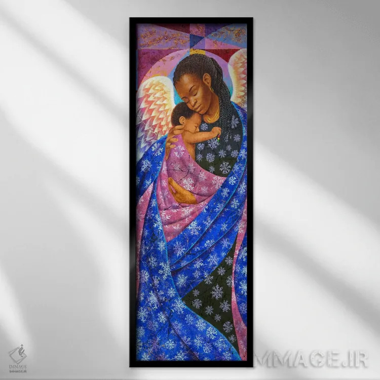 تابلو زمستان اثر کیت مالِت - نمای قابدار مشکی