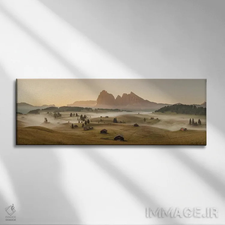 تابلو عکس پانوراما (نمای گسترده) اثر آنابل شابر - نمای روبهرو روی دیوار