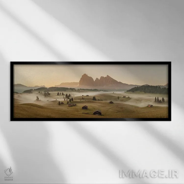 تابلو عکس پانوراما (نمای گسترده) اثر آنابل شابر - نمای قابدار مشکی