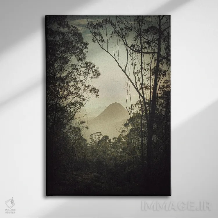 تابلو استامپ ژاپنی II (چاپ سنتی) اثر آنابل شابر - نمای روبهرو روی دیوار