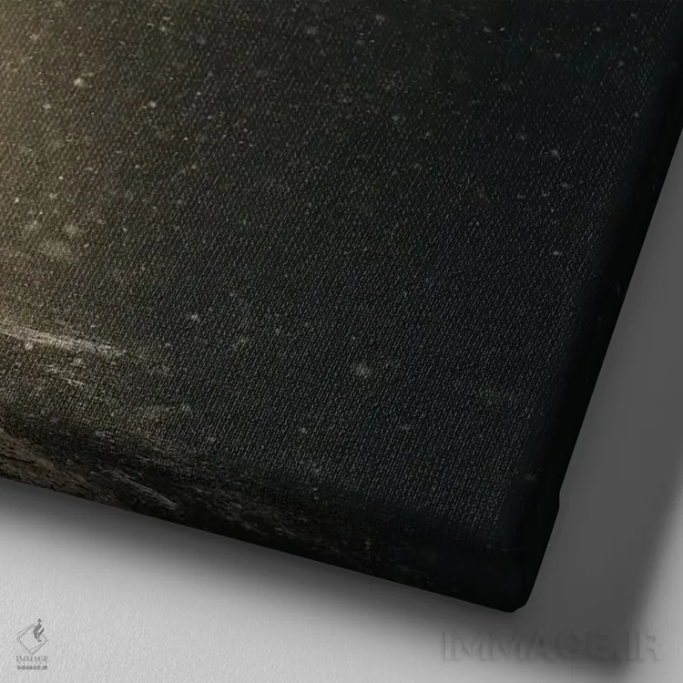 تابلو عبور از میان نور اثر آنابل شابر - نمای نزدیک بافت بوم