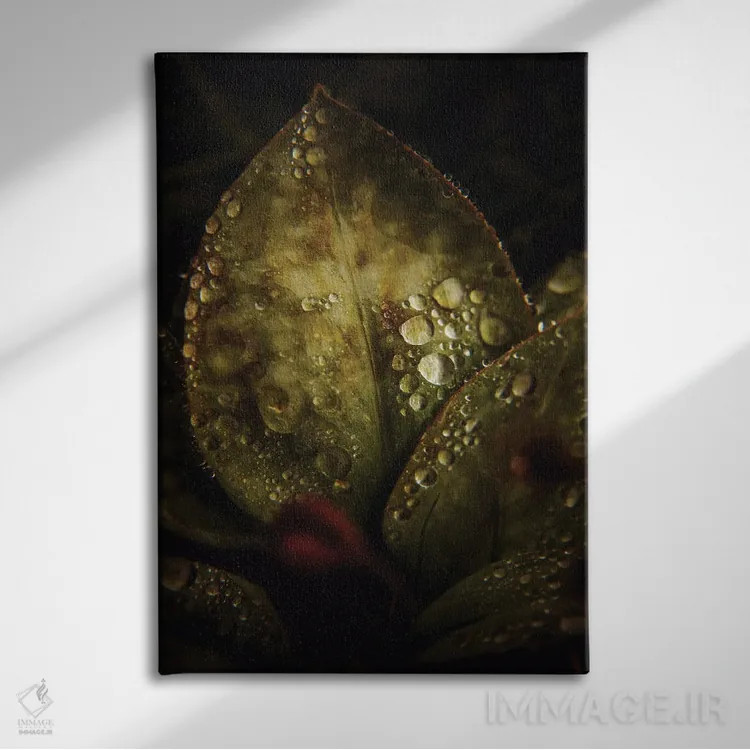 تابلو ماکرو گرافیکی II اثر آنابل شابر - نمای روبهرو روی دیوار