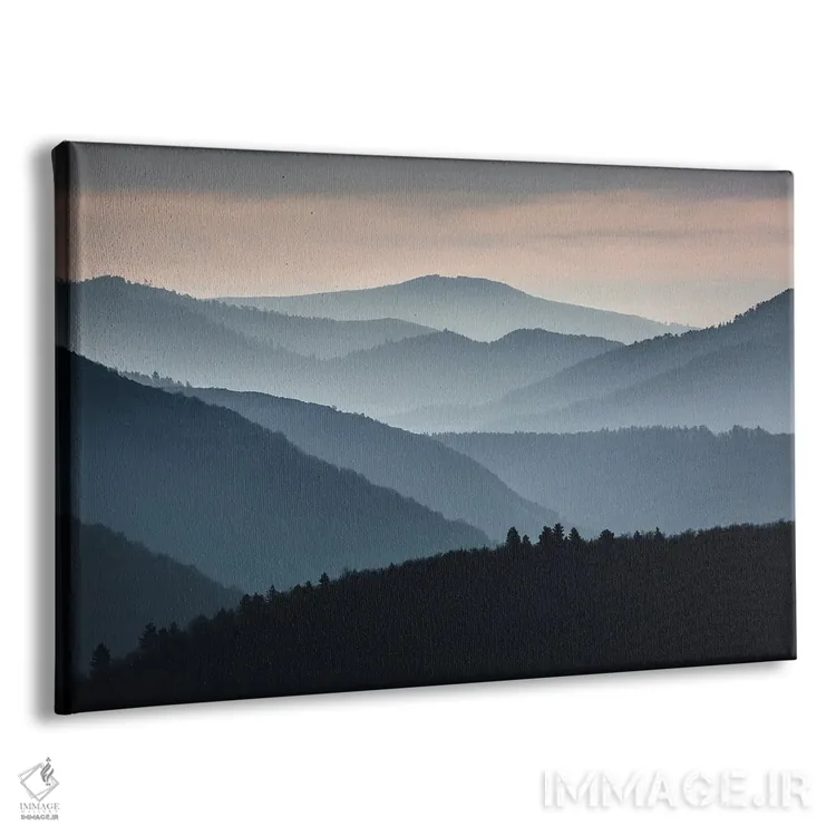 تابلو انحناهای کوهستان اثر آنابل شابر - نمای پرسپکتیو محصول