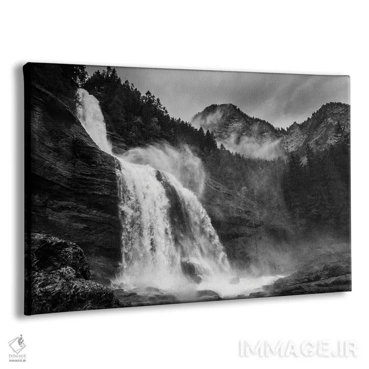 تابلو آبشار قدرتمند اثر آنابل شابر - نمای پرسپکتیو محصول