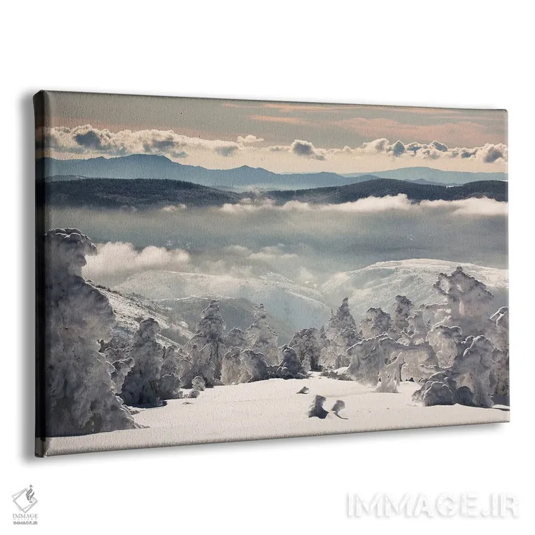 تابلو رویای برفی اثر آنابل شابر - نمای پرسپکتیو محصول
