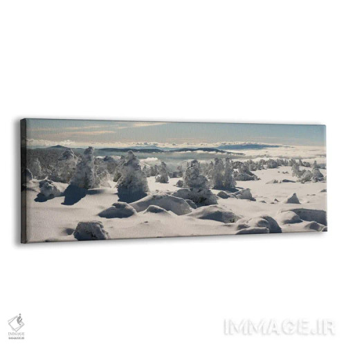 تابلو منظره برفی اثر آنابل شابر - نمای پرسپکتیو محصول