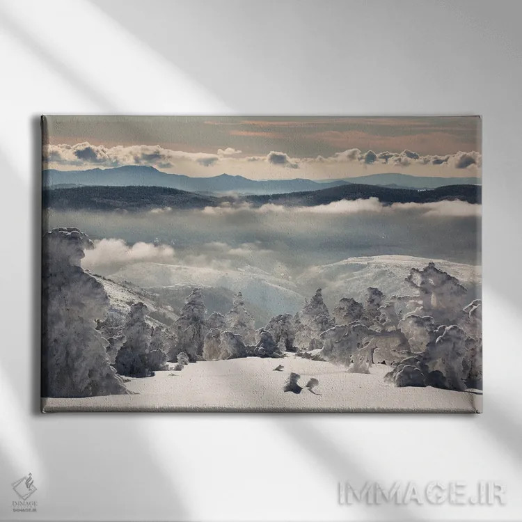تابلو رویای برفی اثر آنابل شابر - نمای روبهرو روی دیوار