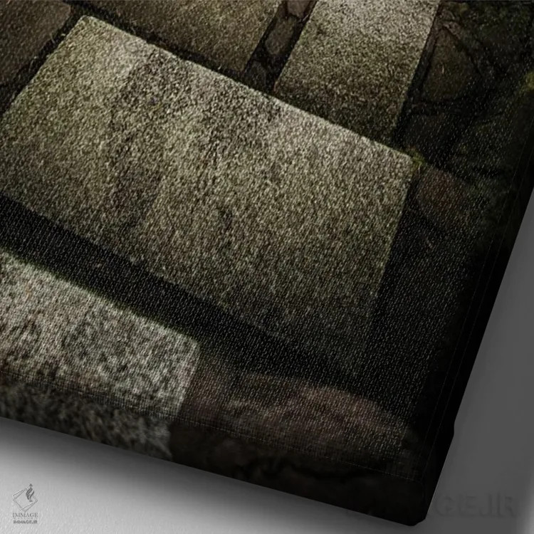 تابلو باغ ژاپنی پورتلند اثر آنابل شابر - نمای نزدیک بافت بوم