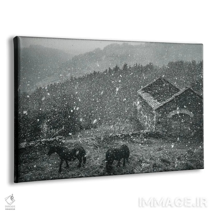 تابلو منظر روستایی اثر آنابل شابر - نمای پرسپکتیو محصول