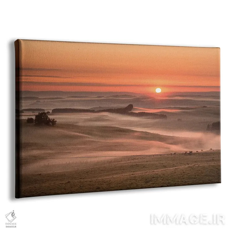 تابلو یک صبح مهآلود اثر آنابل شابر - نمای پرسپکتیو محصول