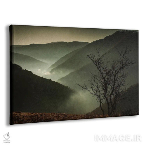 تابلو درهٔ مهآلود اثر آنابل شابر - نمای پرسپکتیو محصول