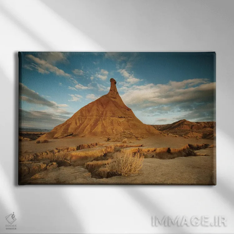 تابلو بیابان باردناس رئالس (اسپانیا) اثر آنابل شابر - نمای روبهرو روی دیوار