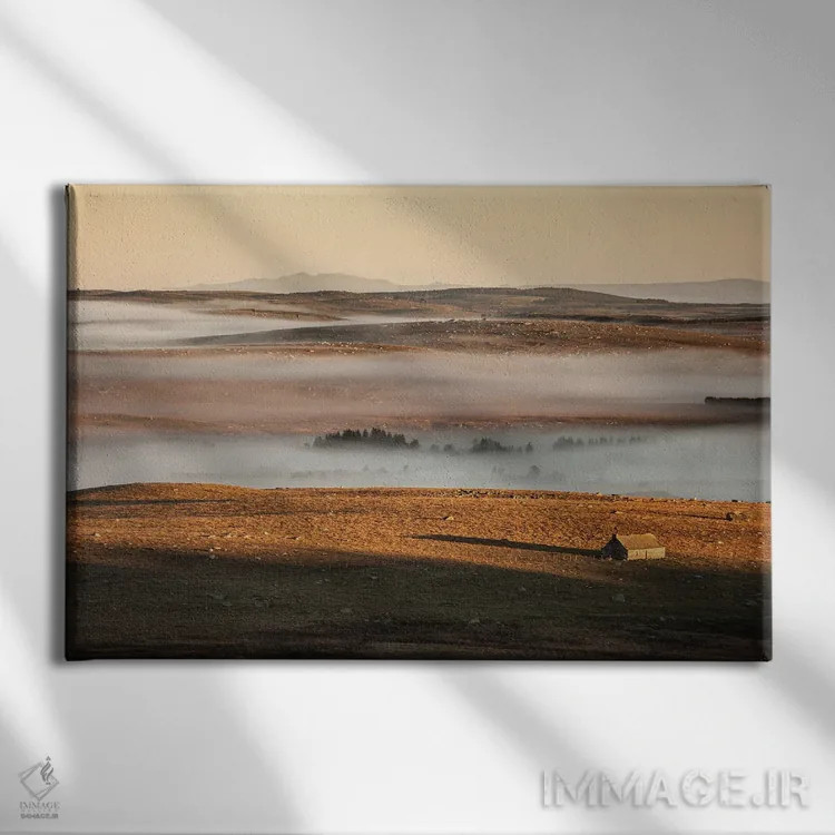 تابلو مه و وسعت اثر آنابل شابر - نمای روبهرو روی دیوار