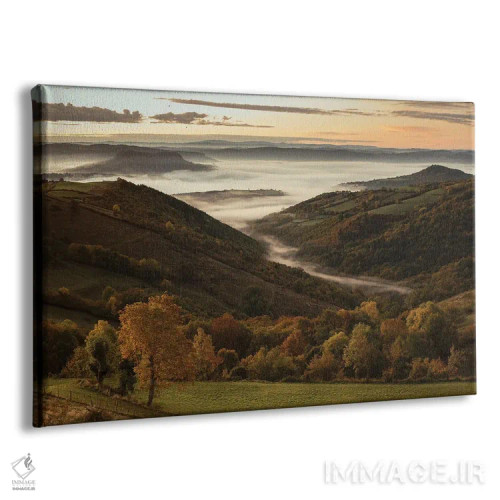 تابلو بالای مه یک صبح پاییزی اثر آنابل شابر - نمای پرسپکتیو محصول