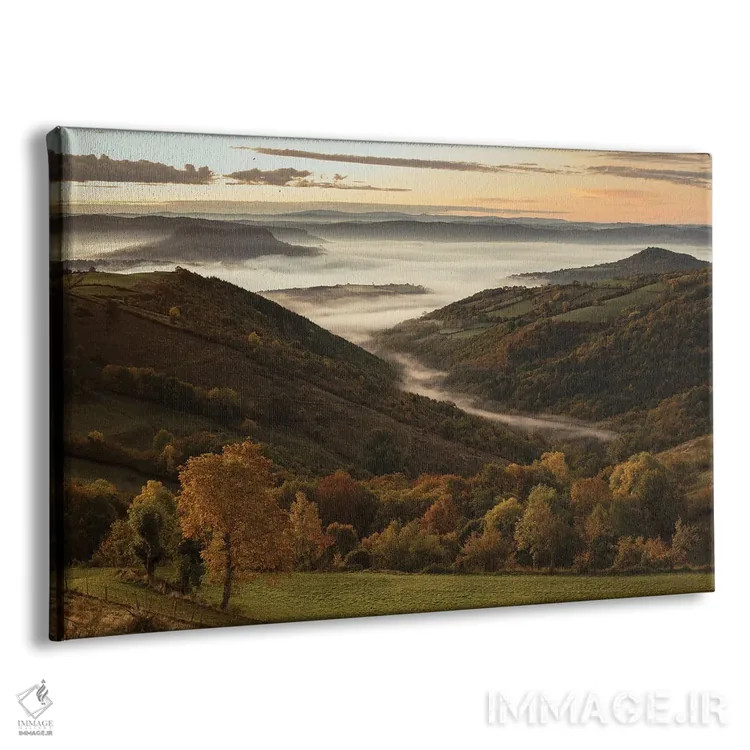تابلو بالای مه یک صبح پاییزی اثر آنابل شابر - نمای پرسپکتیو محصول