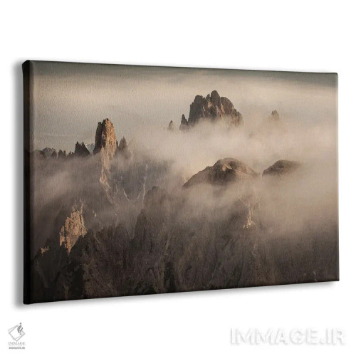 تابلو کوههای وحشی دولومیت در ایتالیا اثر آنابل شابر - نمای پرسپکتیو محصول
