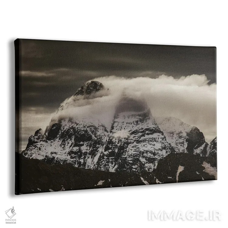 تابلو قله آلپ بازیکنان با ابرها اثر آنابل شابر - نمای پرسپکتیو محصول