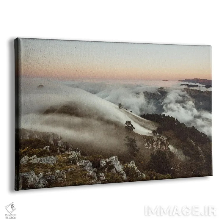 تابلو ابرهای خزنده اثر آنابل شابر - نمای پرسپکتیو محصول